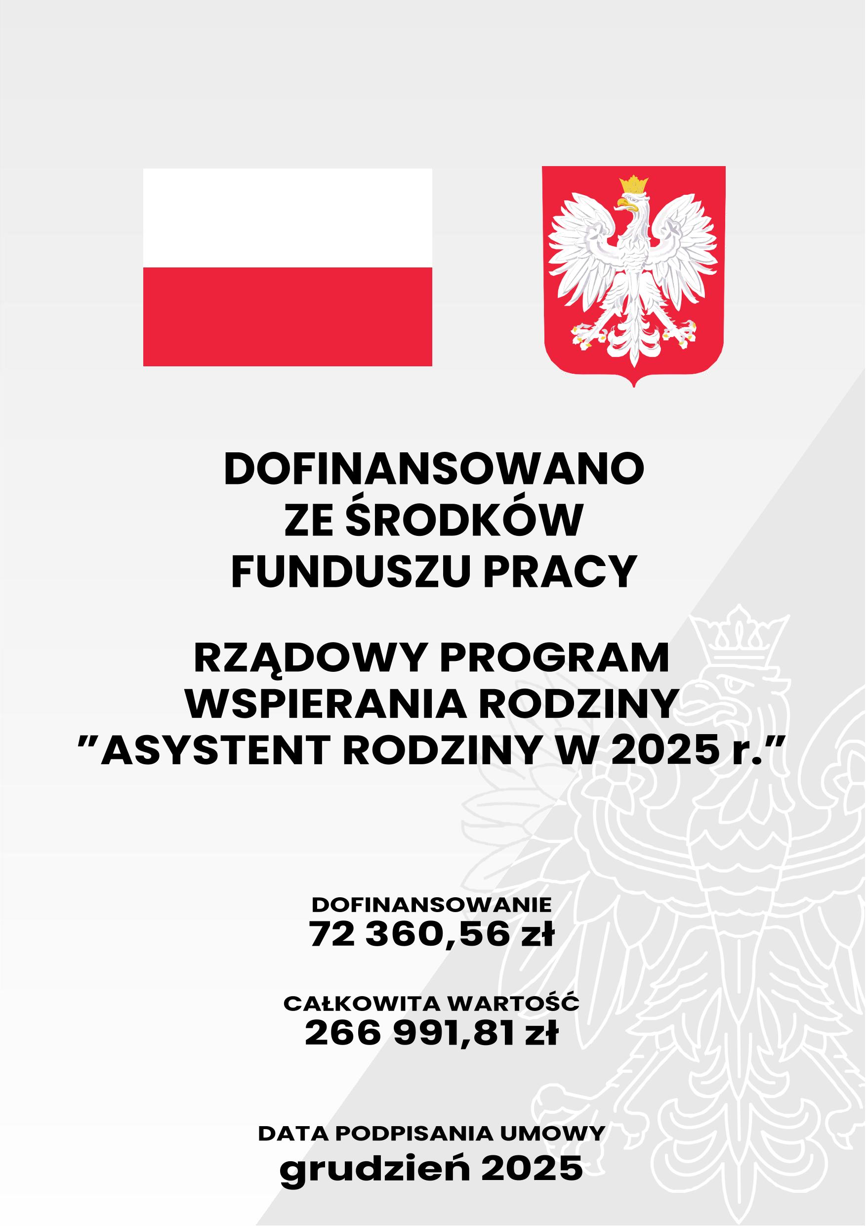 Plakata "Asystent rodziny w 2025 r."