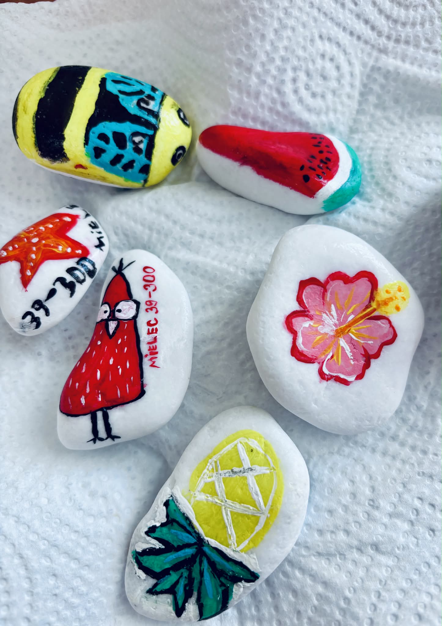 Zdjęcie z wykonywania prac "Kamyczki radości"