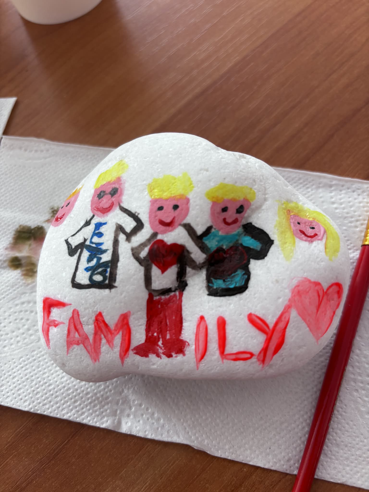 Zdjęcie z wykonywania prac "Kamyczki radości"